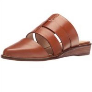 Kelsi Dagger mule shoe brown leather flat gladiator
